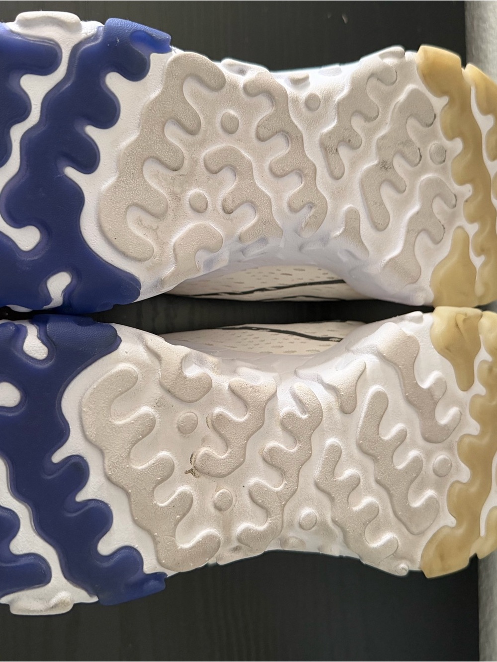 Nike White Sneakers with Pink, Blue & Yellow Accents - Picture 3 of 5